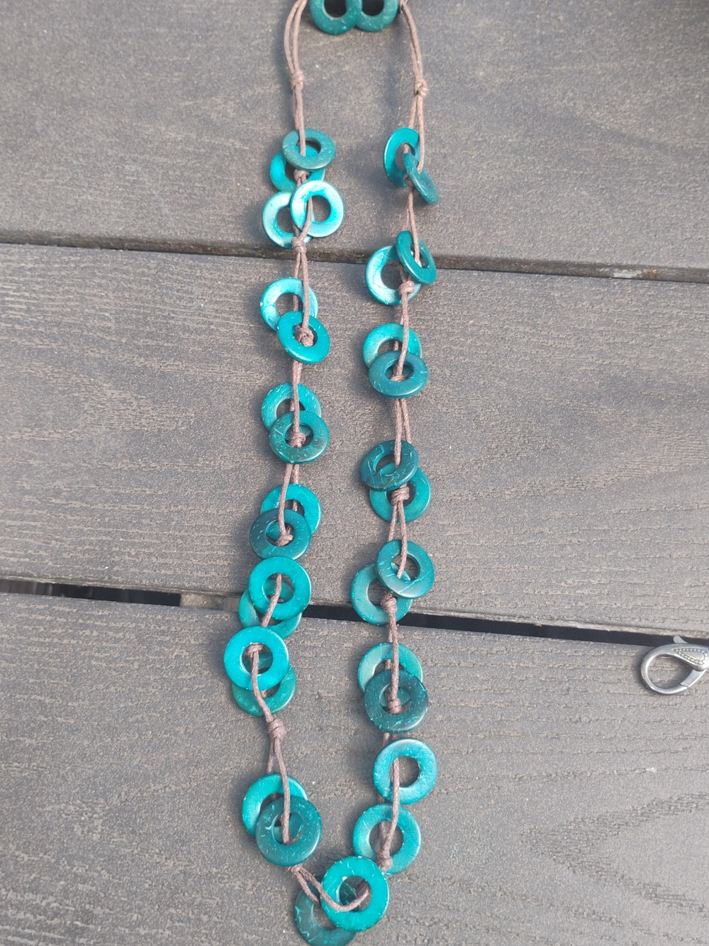 paparazzi Teal Disc Necklace